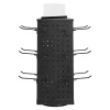 4-Sided Spinning Pegboard Display Rack with 24 Hooks for Tools and Accessories