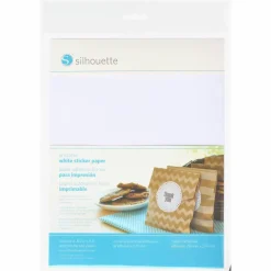 Silhouette® Printable Adhesive Sticker Paper, White