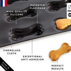 Silpat Flexipan 9 Bones Pet Treats Premium Silicone Baking Pan
