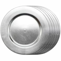 Silver Charger Set by Celebrate It™ 6ct.