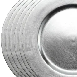 Silver Charger Set by Celebrate It™ 6ct.