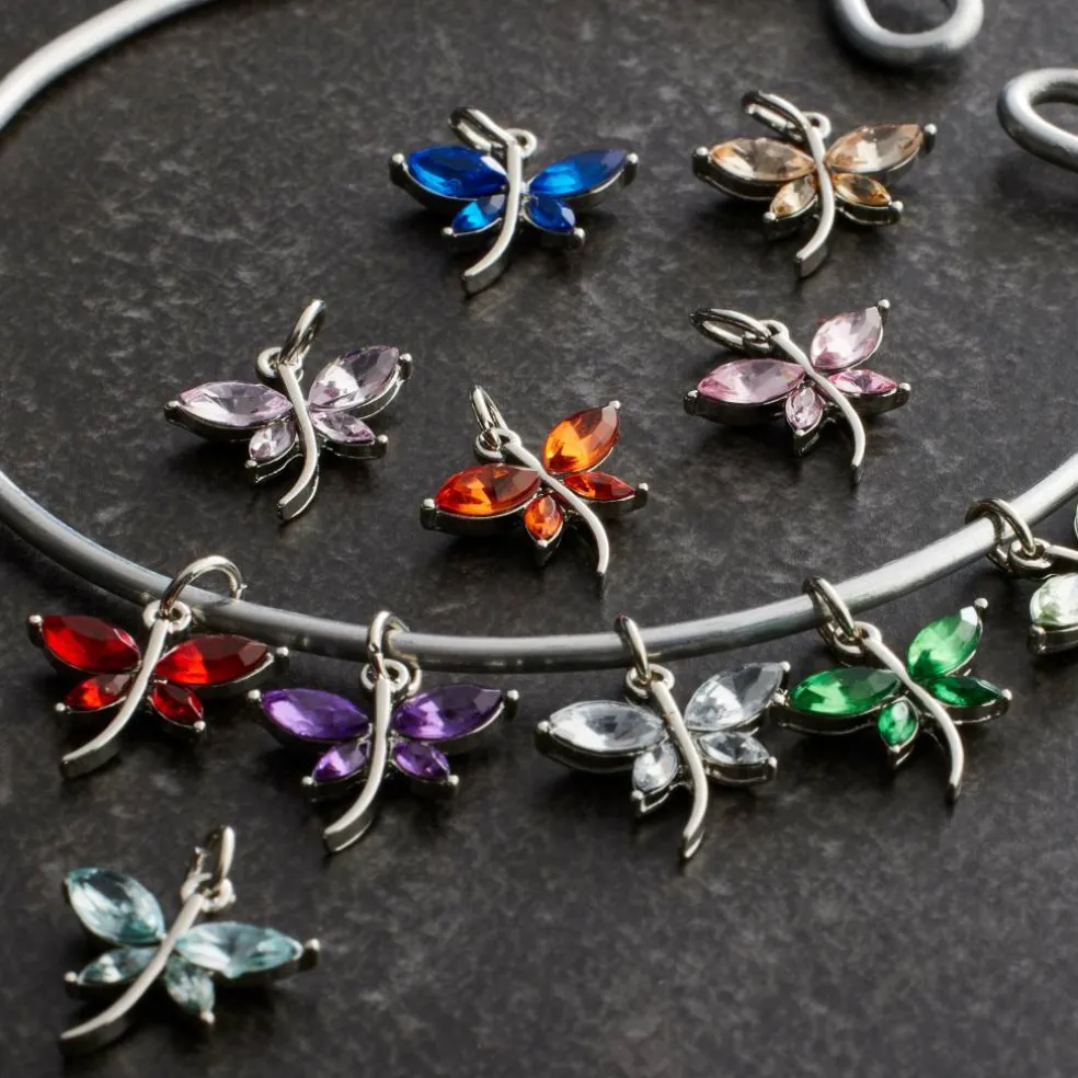Silver-Colored Dragonfly Charm Mix by Bead Landing™