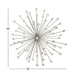 Silver Contemporary Metal Wall Decoration