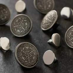 Silver Filigree Jean Buttons by Loops & Threads™