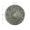 Silver Glam Ornamental Metal Glass Wall Décor