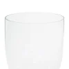 14" Silver Glass Traditional Candle Holder