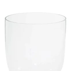 14" Silver Glass Traditional Candle Holder