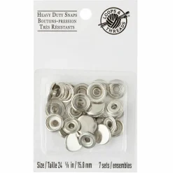 Silver Heavy Duty Snaps by Loops & Threads™