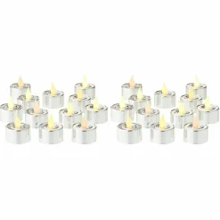 Silver LED Silver Tealight Candles, 24ct. by Ashland®