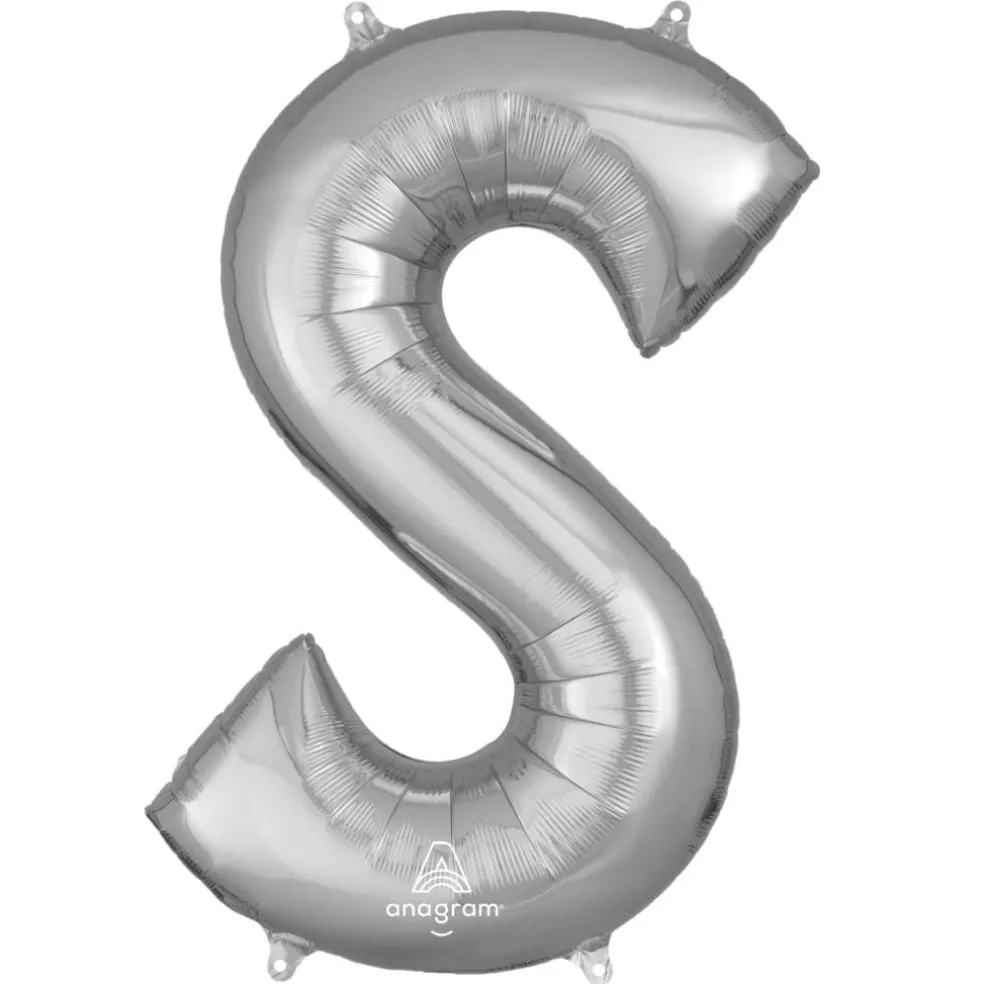 32" Silver Letter Foil Balloon
