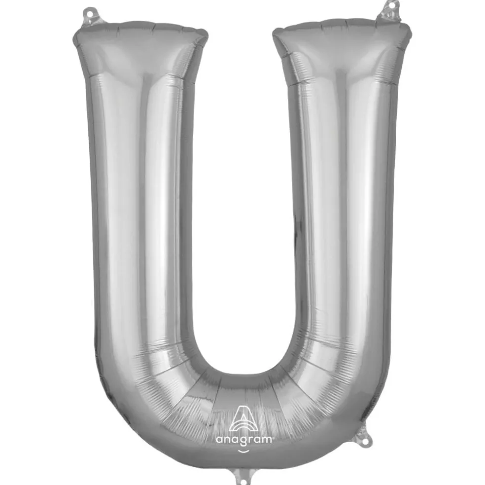 32" Silver Letter Foil Balloon
