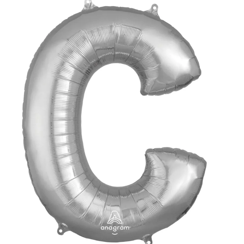 32" Silver Letter Foil Balloon