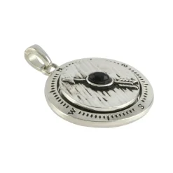 Silver Metal Compass Pendant by Bead Landing™