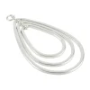 Silver Metal Concentric Teardrop Pendant by Bead Landing™