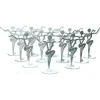 12 Silver Metal Earring Dancer Jewelry Showcase Display Stands 3.25"