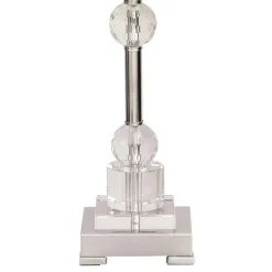 Silver Metal Glam Table Lamp, 30