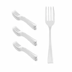 Silver Plastic Mini Forks by Celebrate It™, 24ct.