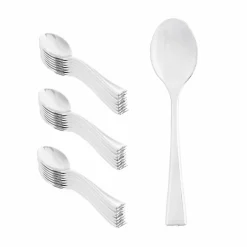 Silver Plastic Mini Spoons by Celebrate It™, 24ct.