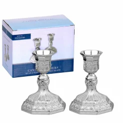 Silver Plated Candlesticks Set