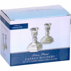 Silver Plated Candlesticks Set
