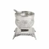 Silver Plated Salt Holder Filigree Design