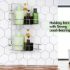 Silver 2-Tier Bathroom Shelf Storage