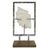 12.75" Silver & White Floating Shell Tabletop Décor by Ashland®