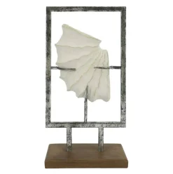 12.75" Silver & White Floating Shell Tabletop Décor by Ashland®