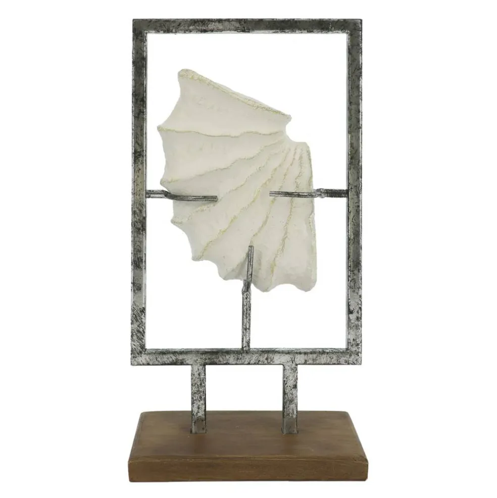 12.75" Silver & White Floating Shell Tabletop Décor by Ashland®