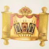 Simchat Torah Flags, Gold, 20/Pack – Decorative Religious Flags for Holiday Celebrations & Classroom Crafts