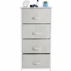 Simplify Beige 4 Drawer Storage Chest