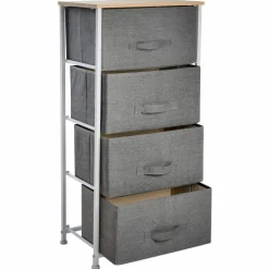 Simplify Gray 4 Drawer Storage Chest