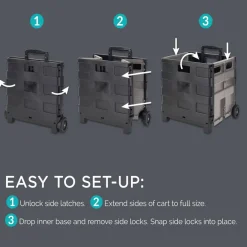 Simplify Jumbo Tote & Go Collapsible Utility Cart