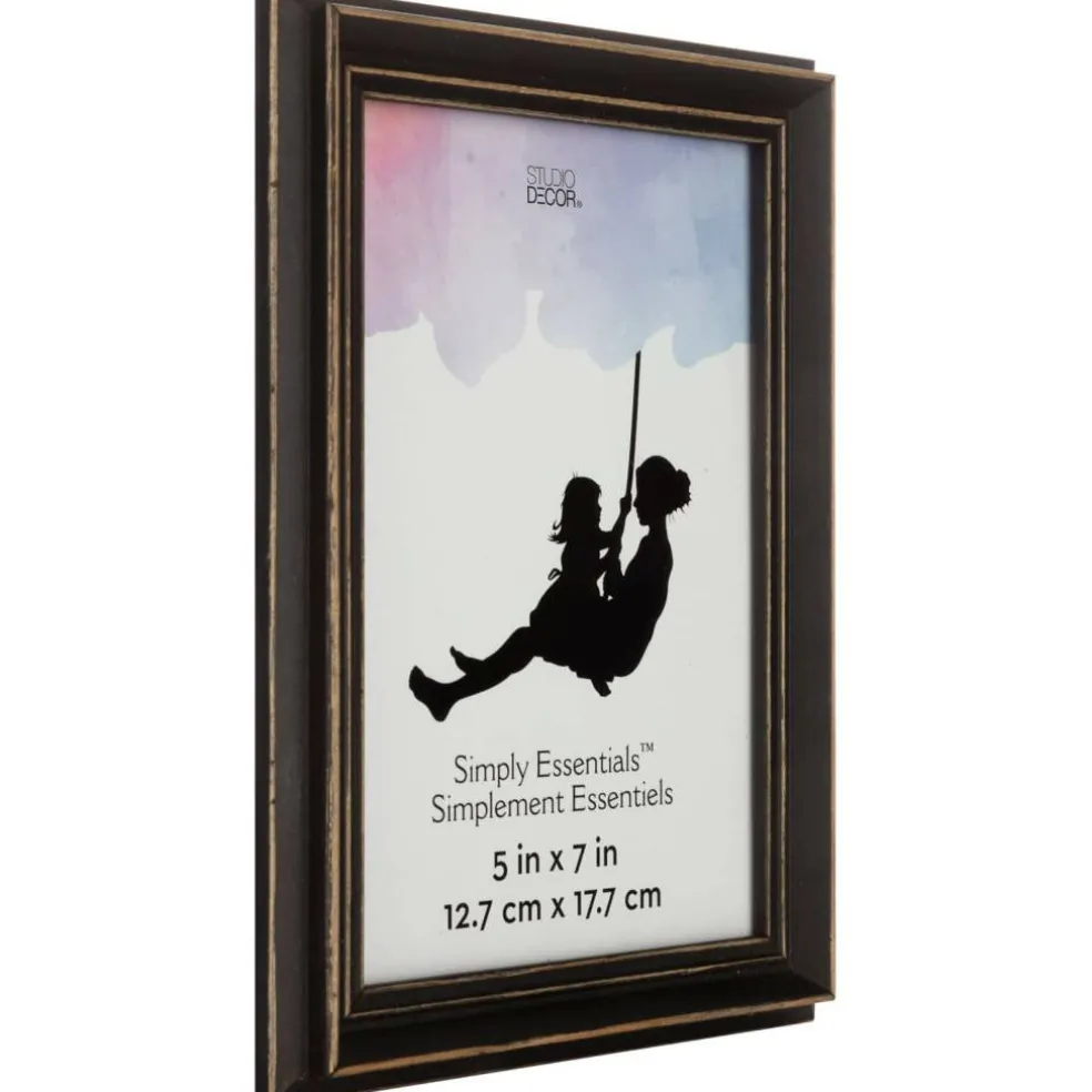 Simply Essentials™ Distressed Black Wood Frame by Studio Décor®