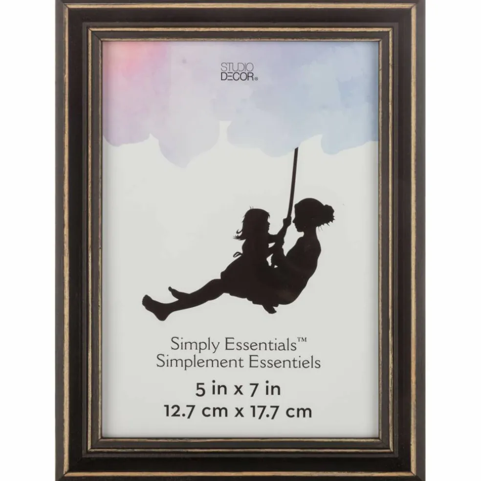 Simply Essentials™ Distressed Black Wood Frame by Studio Décor®