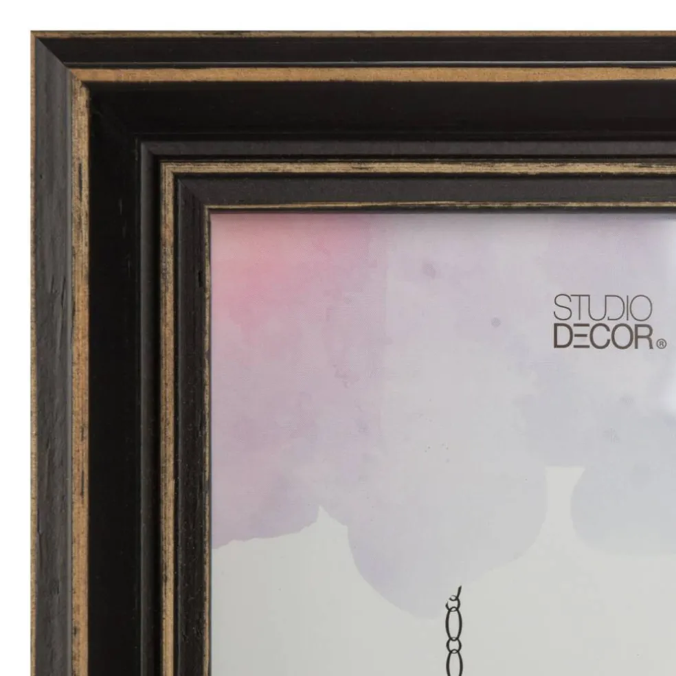 Simply Essentials™ Distressed Black Wood Frame by Studio Décor®