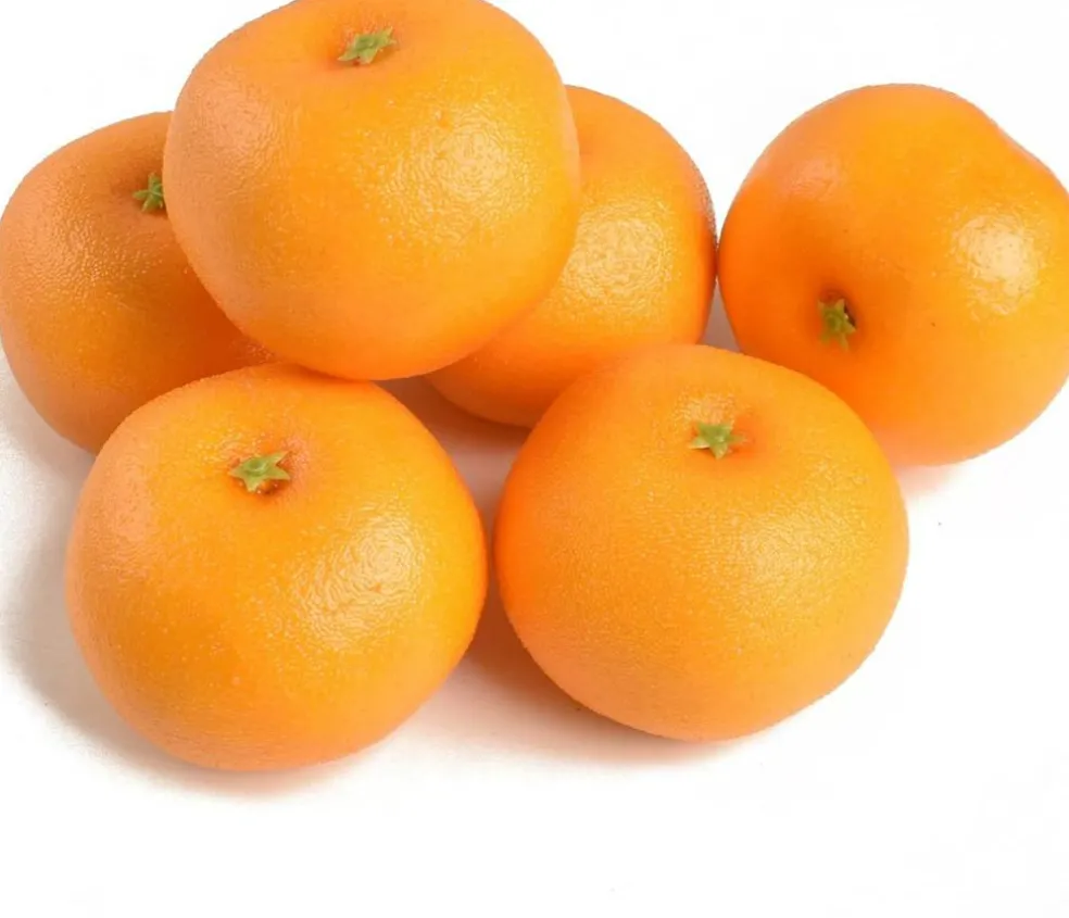 Simulation Oranges for Home Kitchen Decor, Realistic Fake Fruit for Photography Props, Autumn Fall Display & Thanksgiving Table Centerpiece