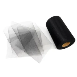 SINGER® Black Tulle Fabric Roll, 6