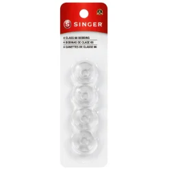 SINGERĀ® Class 66 Transparent Bobbins, 4ct.