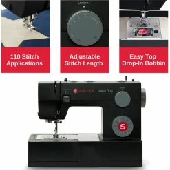 SINGER® HD4432 Black Heavy Duty Sewing Machine