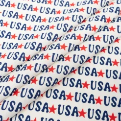 SINGER Starred USA Print Ringspun Cotton Fabric