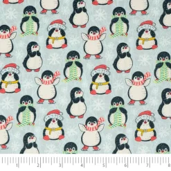 SINGER 1yd. Penguins Print Cotton Fabric