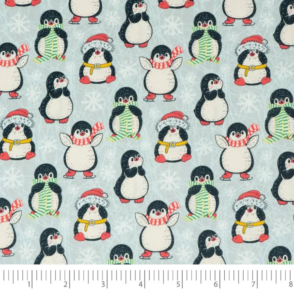 SINGER 1yd. Penguins Print Cotton Fabric