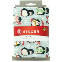 SINGER 1yd. Penguins Print Cotton Fabric
