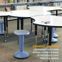SitWell Adjustable Height Wobble Stool, Active Flexible Seating Chair