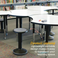 SitWell Adjustable Height Wobble Stool, Active Flexible Seating Chair