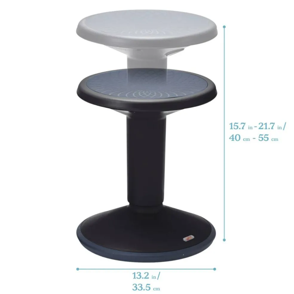 SitWell Adjustable Height Wobble Stool, Active Flexible Seating Chair