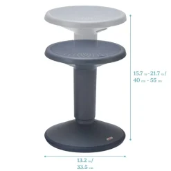SitWell Adjustable Height Wobble Stool, Active Flexible Seating Chair