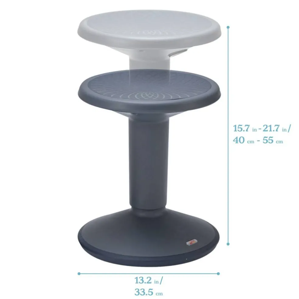 SitWell Adjustable Height Wobble Stool, Active Flexible Seating Chair