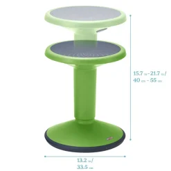 SitWell Adjustable Height Wobble Stool, Active Flexible Seating Chair